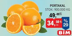 PORTAKAL KG fiyat ve kampanya bilgisi